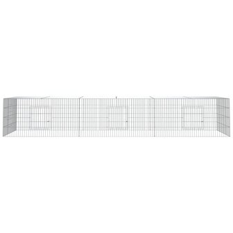 Konijnenkooi met 3 panelen 325x109x54 cm gegalvaniseerd ijzer 3