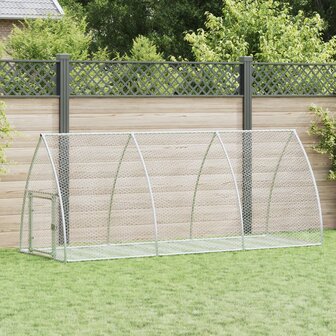 Konijnenkooi 300x105x120 cm gegalvaniseerd staal zilverkleurig 1