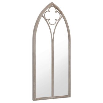 Tuinspiegel 70x30 cm ijzer zandkleurig 2