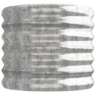 Plantenbak 114x40x36 cm gepoedercoat staal zilverkleurig 4