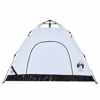 Tent 3-persoons snelontgrendeling verduisterende stof wit 7