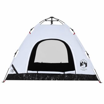 Tent 3-persoons snelontgrendeling verduisterende stof wit 8