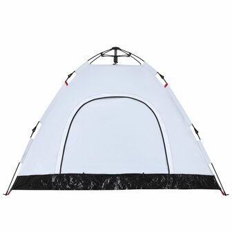 Tent 3-persoons snelontgrendeling verduisterende stof wit 9
