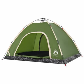 Tent 4-persoons snelontgrendeling groen 4