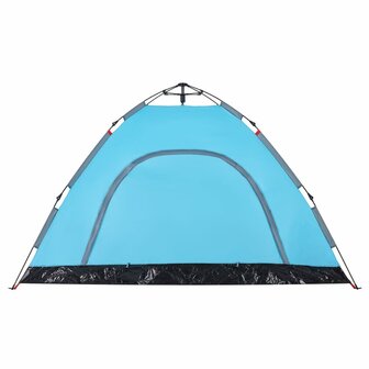 Tent 4-persoons snelontgrendeling blauw 9