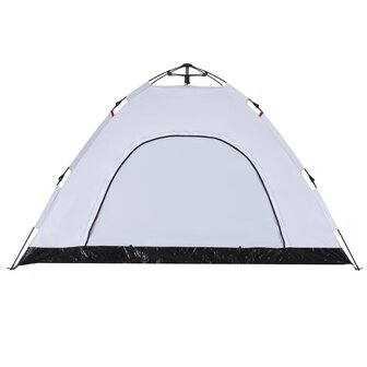 Tent 4-persoons snelontgrendeling verduisterende stof wit 9