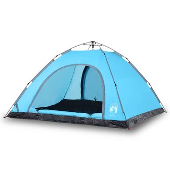Tent 5-persoons snelontgrendeling blauw 2