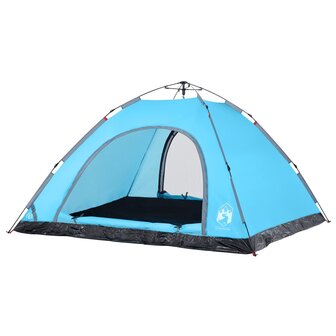 Tent 5-persoons snelontgrendeling blauw 5