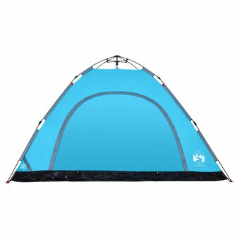 Tent 5-persoons snelontgrendeling blauw 6