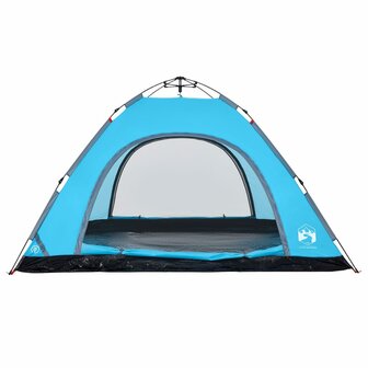 Tent 5-persoons snelontgrendeling blauw 8