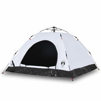 Tent 5-persoons snelontgrendeling verduisterende stof wit 2