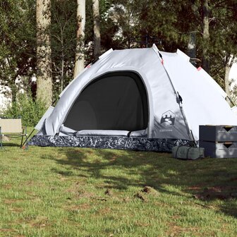 Tent 5-persoons snelontgrendeling verduisterende stof wit 3