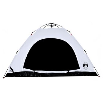 Tent 5-persoons snelontgrendeling verduisterende stof wit 7