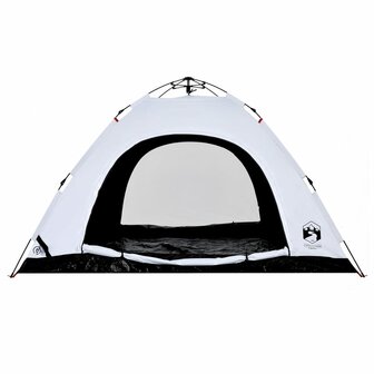 Tent 5-persoons snelontgrendeling verduisterende stof wit 8