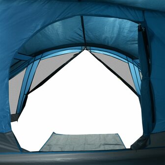 Tent 4-persoons waterdicht blauw 12