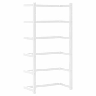 Handdoekenrek 24x12x48 cm staal wit 5