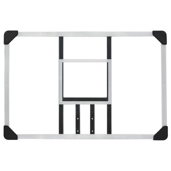 Basketbalbord 90x60x2,5 cm polycarbonaat transparant 8