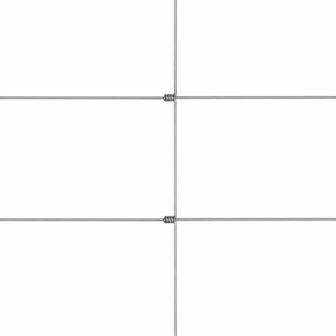 Tuinhek 50x1 m gegalvaniseerd staal zilverkleurig 4