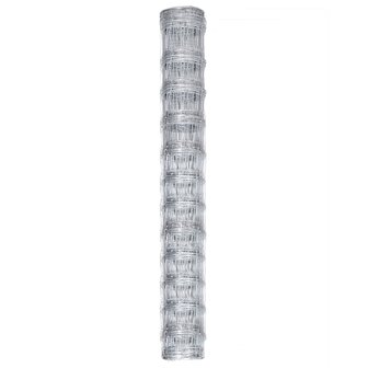 Tuinhek 50x1,25 m gegalvaniseerd staal zilverkleurig 2
