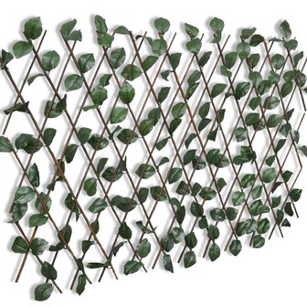 Tuinlatwerk 5 st met kunstbladeren 180x90 cm wilg 3