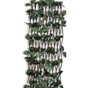 Tuinlatwerk 5 st met kunstbladeren 180x90 cm wilg 5