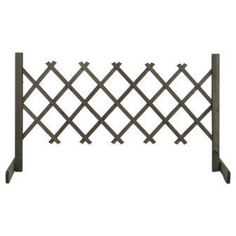 Tuinlatwerk 120x60 cm massief vurenhout grijs 1