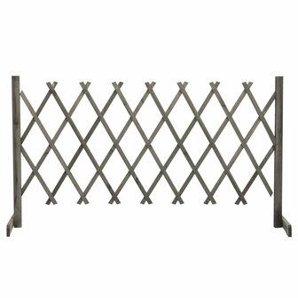 Tuinlatwerk 150x80 cm massief vurenhout grijs 1