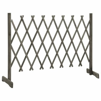 Tuinlatwerk 150x80 cm massief vurenhout grijs 2