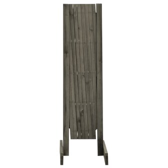 Tuinlatwerk 150x80 cm massief vurenhout grijs 3
