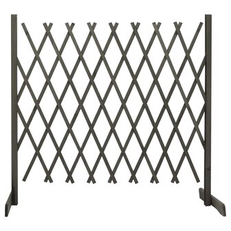 Tuinlatwerk 180x100 cm massief vurenhout grijs 1