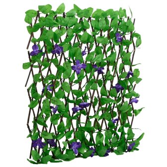 &nbsp;Kunstplant klimop op latwerk 5 st uittrekbaar 180x70 cm groen 2