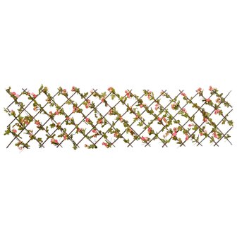 &nbsp;Kunstplant klimop latwerk 5 st uittrekbaar 180x60 cm donkerroze 4