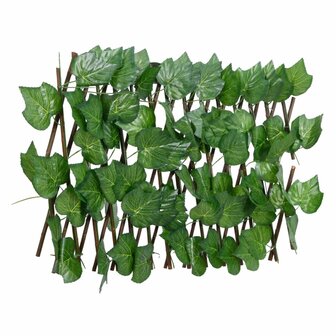 Kunstplant druivenblad latwerk 5 st uittrekbaar 180x20 cm groen 2