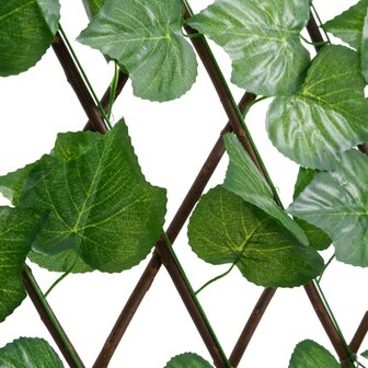Kunstplant druivenblad latwerk 5 st uittrekbaar 180x20 cm groen 5