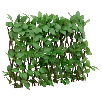 &nbsp;Kunstplant klimop op latwerk 5 st uittrekbaar 180x30 cm groen 2