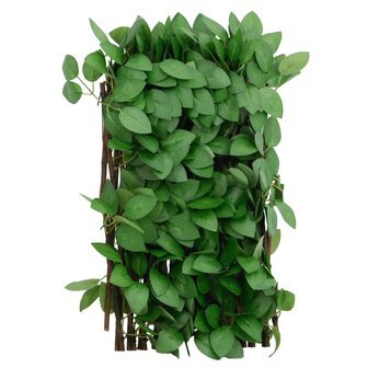 &nbsp;Kunstplant klimop op latwerk 5 st uittrekbaar 180x30 cm groen 5