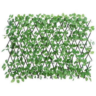 &nbsp;Kunstplant klimop op latwerk 5 st uittrekbaar 180x65 cm groen 3