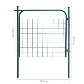 Tuinpoort 100x100 cm groen 6