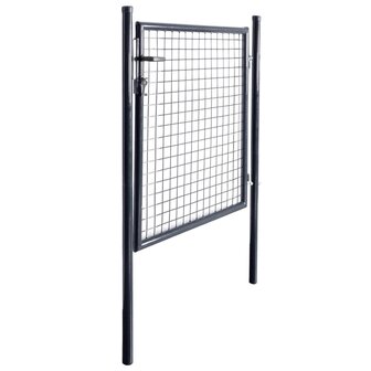 Gaaspoort 85,5x100 cm gegalvaniseerd staal grijs 2