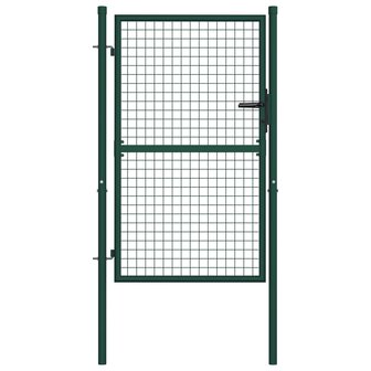 Poort 100x125 cm staal groen 1