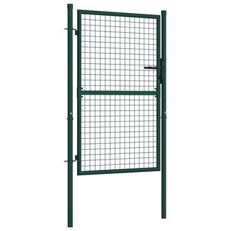 Poort 100x125 cm staal groen 2