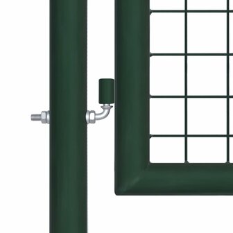 Poort 100x125 cm staal groen 3