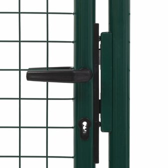 Poort 100x125 cm staal groen 4