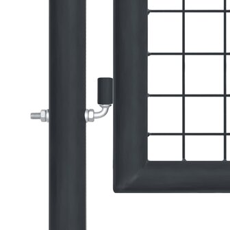 Gaaspoort 100x125 cm gegalvaniseerd staal grijs 3