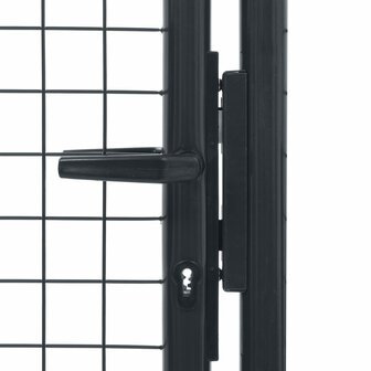 Gaaspoort 100x125 cm gegalvaniseerd staal grijs 4