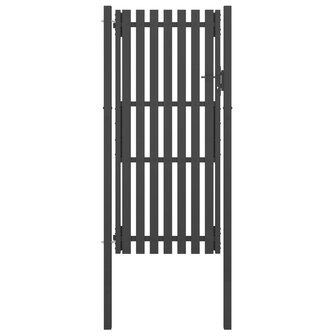 Poort 1x2,5 m staal antraciet 1