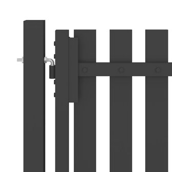 Poort 1x2,5 m staal antraciet 3