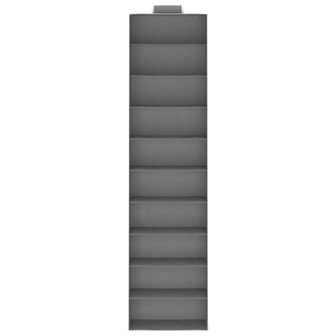 Kledingorganisers hangend 2 st met 10 schappen stof 4