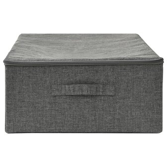 Opbergbox 70x40x18 cm stof antracietkleurig 4