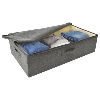 Opbergboxen 2 st 70x40x18 cm stof antracietkleurig 8